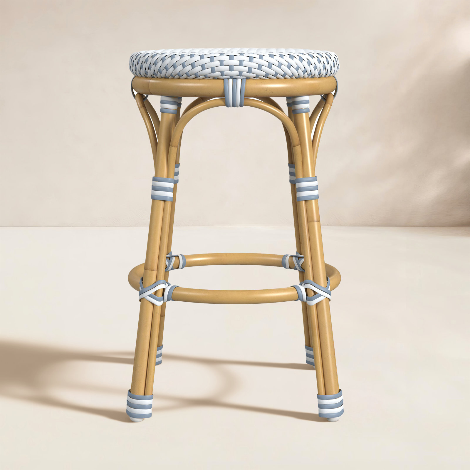 Ellie Patio Counter Stool, Blue