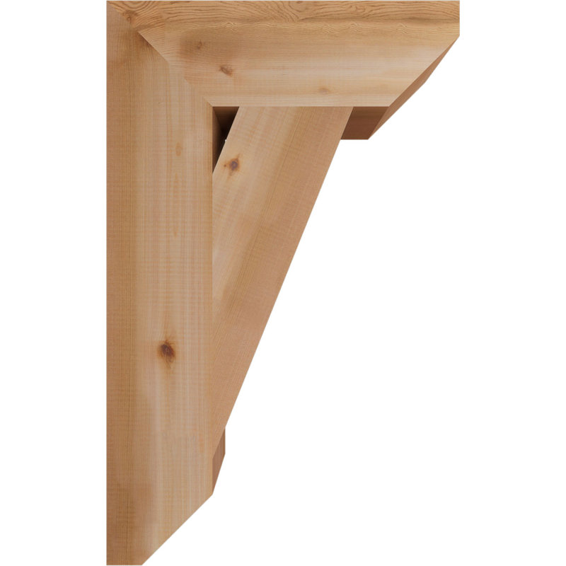 Support traditionnel en bois rustique à lattes, Cèdre rouge, H 32 po x l 5,5 po x P 20 po