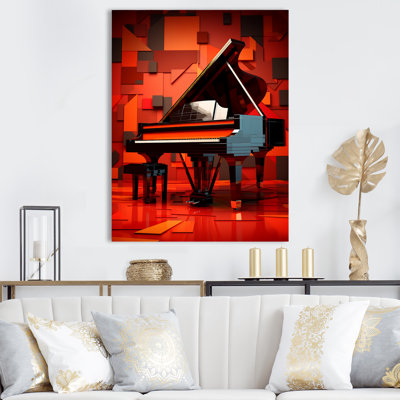 " Red Piano Cubist Concerto "