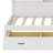 L-Shaped Bed Frame With Drawer And Bookcase, Corner Bed Wooden Captain Bed With Led Downlight And USB Port-1370168249
