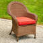 Chaise de patio avec coussin Amada