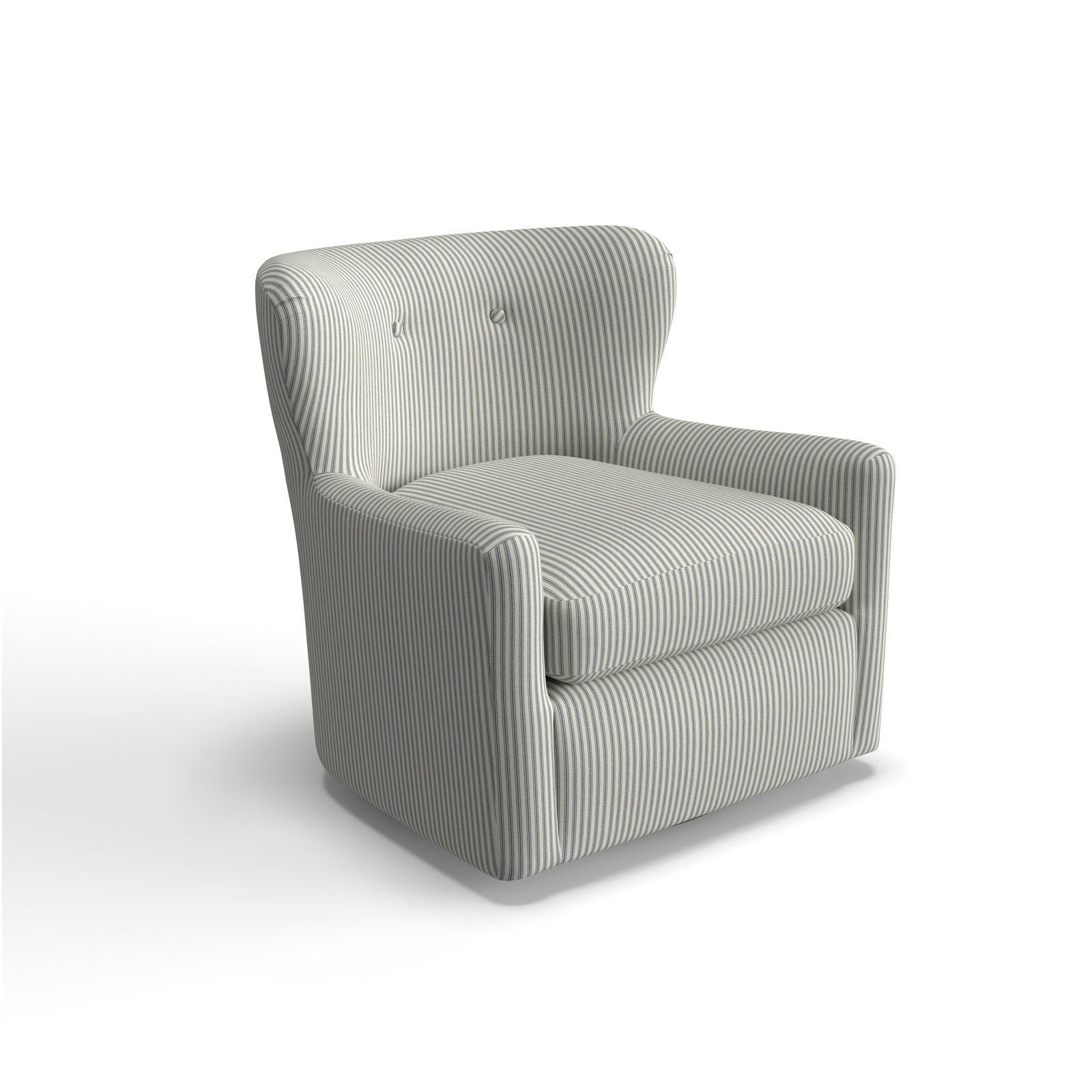 Bendigo Wingback Chair, Cruise Adrift Woven Stripe