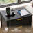 Modern Fluted 23.6" W 3-Drawer Nightstand with Charging Station（Set of 2）-2037515387