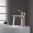 Blossom Modern Brushed Nickel Single Hole Bathroom Faucet – Solid Brass Vanity Sink Faucet with Single Handle, Drip-Free Cartridge, Premium Finish, and Water Supply Hose-36585962