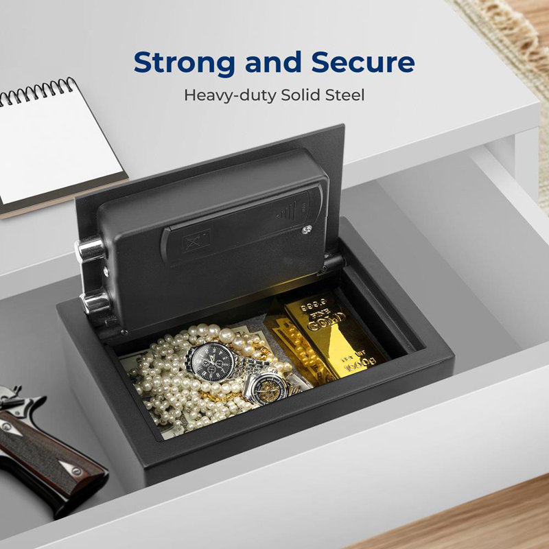 Black Steel Digital Security Safe with Electronic Keypad