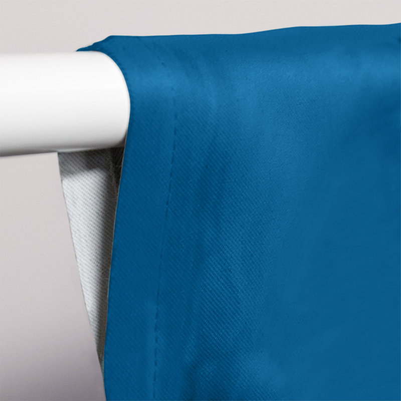 Mississippi Rebellion Sateen Room Darkening Curtain Single Panel, Powder Blue/Red Middle