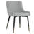 Set Of 2 Modern Faux Leather And Metal Side Chair-1885159306
