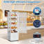 Vitrine réfrigérée commerciale de 8,4 pieds cubes, refroidisseur de boissons à porte vitrée - Tablettes réglables et réfrigérateur à DEL pour boulanger, café, dépanneur, visibilité panoramique à 360 °