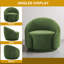 Fauteuil demi-tonneau pivotant rembourré Aunna-198877773