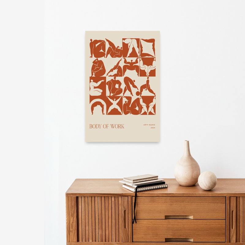 Body Of Work Abstract Contemporary Wall Art Print 1 Piece Wrapped Canvas Wall Art, 60.96cm H x 40.64cm W