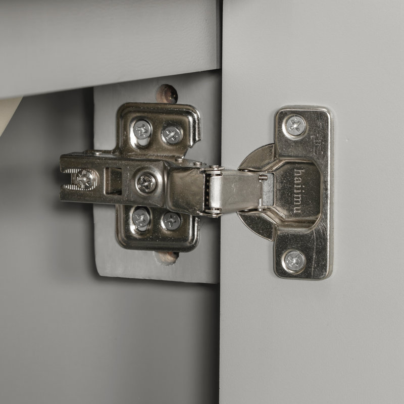 Meuble-lavabo 20 po avec lavabo en céramique, Gris