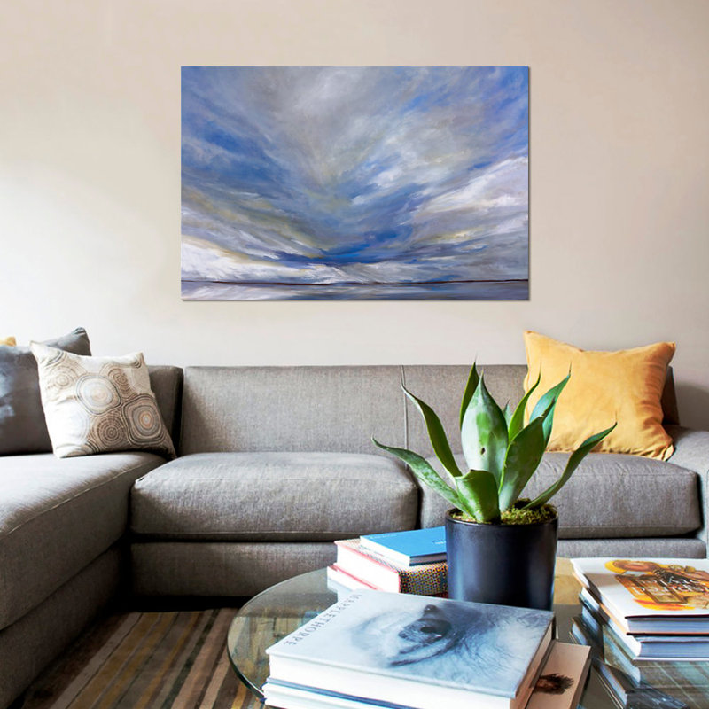 « south bay storm », impression sur toile, H 40 po x l 60 po x P 1,5 po, Toile tendue, Pas de tapis