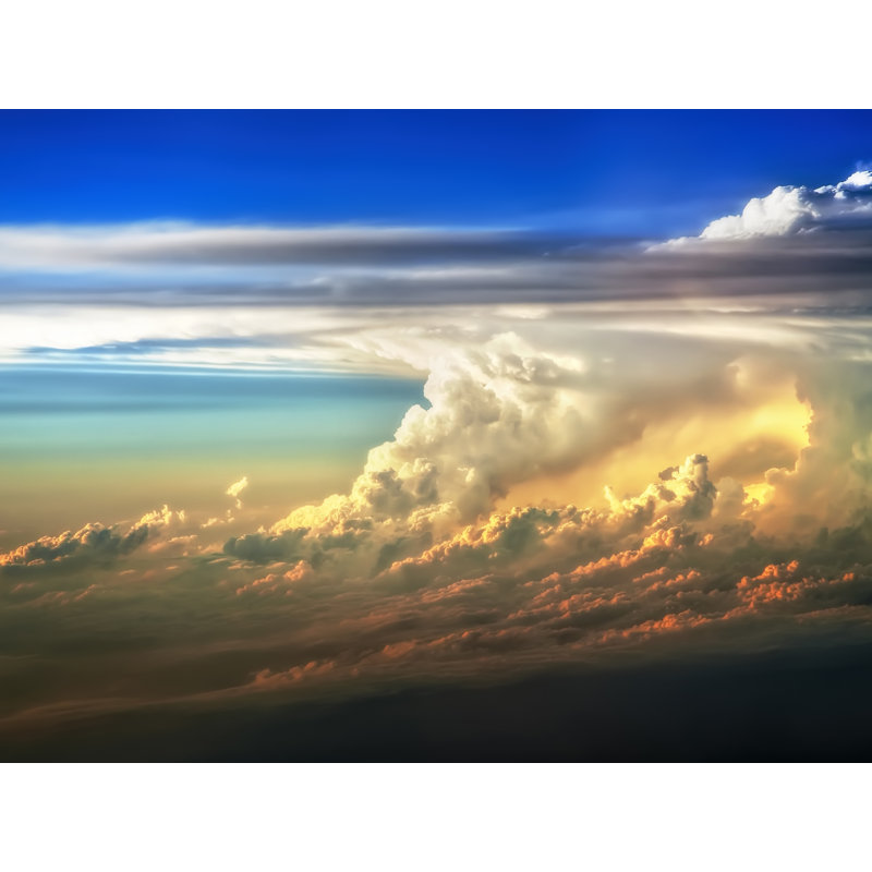 Fire In The Sky Print by Scott Norris, Black Framed Paper, 25.25" H x 31.25" W