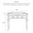 Vintage Style Desk with Carved Legs and Brass Hardware-445235988