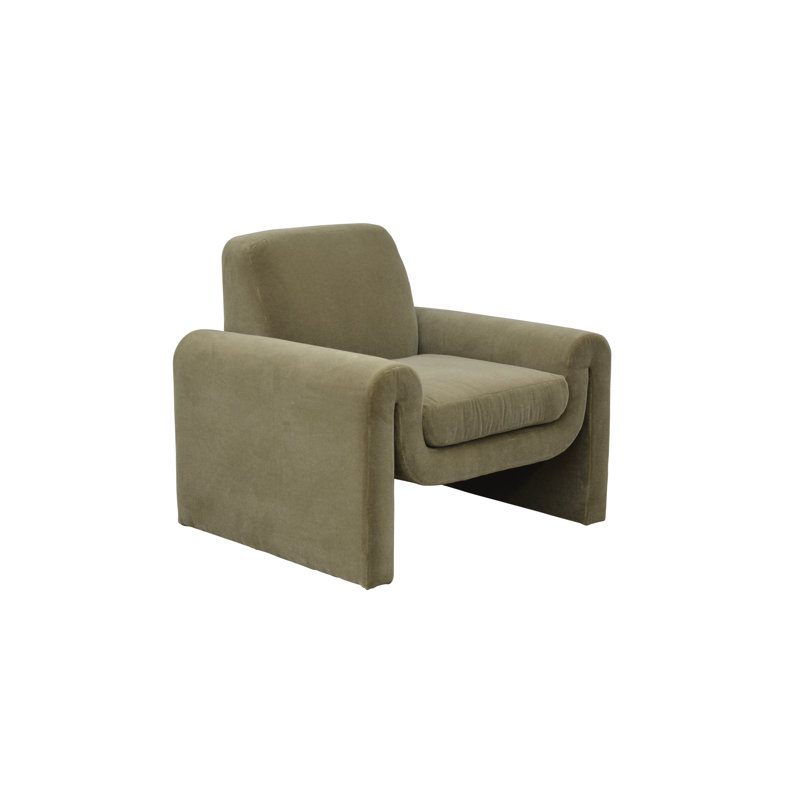 Turon Upholstered Armchair, Napa Steel Chenille