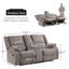 Causeuse inclinable rembourrée 77,9 po Ryong