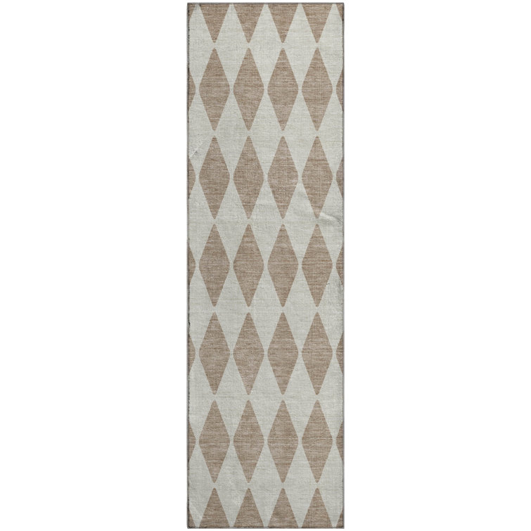 Premium Machine Washable Cerrito AMF578 Taupe Rug