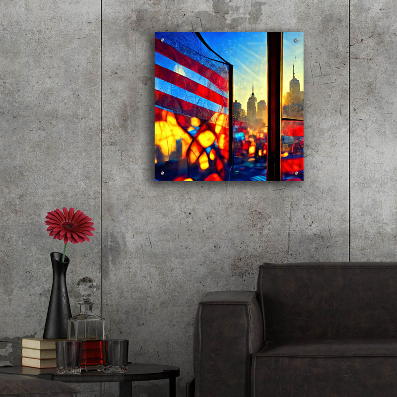«New York 4» par Ray Heere, H 24 po x l 24 po x P 0,2 po