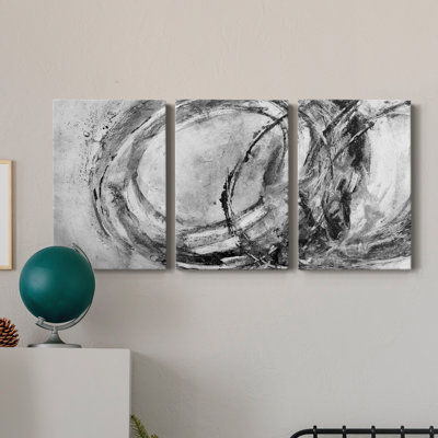 Infinity Rings I - Toile tendue avec châssis de qualité supérieure - Prêt à être accroché