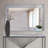 Ejder Wood Flat Wall Mirror