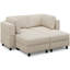 Canapé modulaire avec deux repose-pieds-716825221