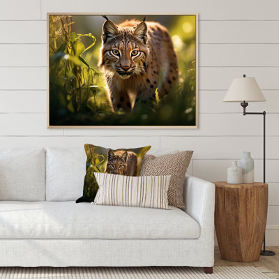 " Portrait Of Brown Lynx In The Wild "