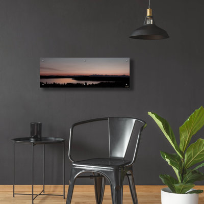  «Diffusé Moments - Sunset Waters» par Life BeautifuLEE, art mural en verre acrylique, 36 po x 12 po
