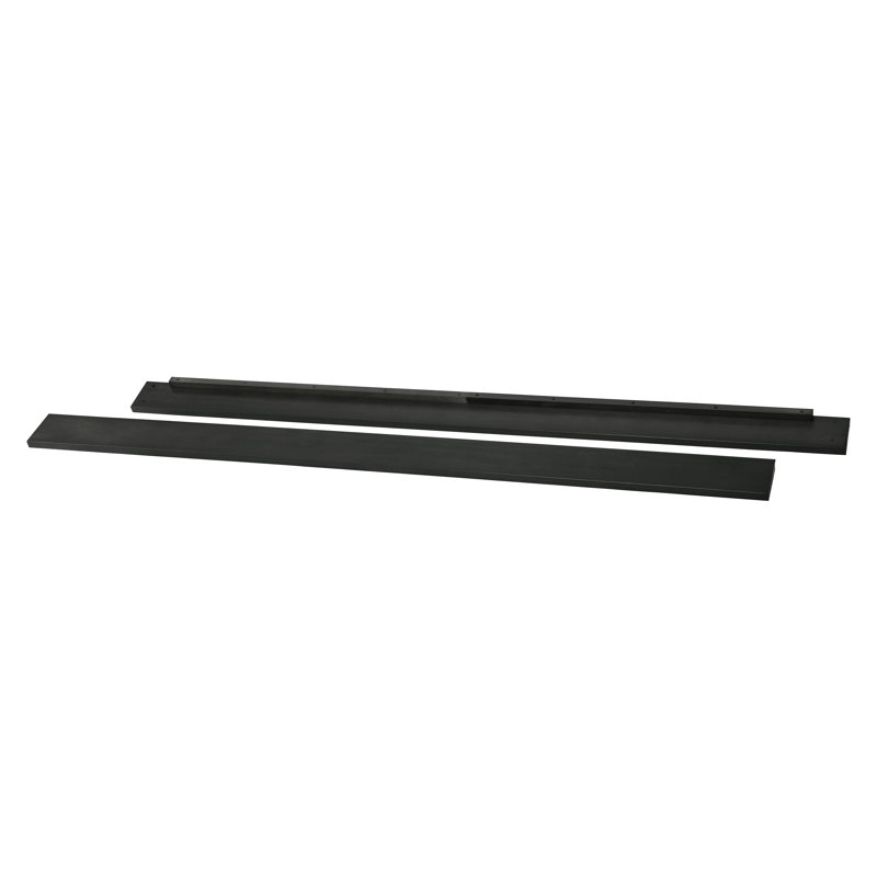 Twin Bed Rails, Ebony Black