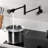 Kingston Brass Wendell Two-Handle 1-Hole Wall Mount Pot Filler Faucet with Knurled Handle-88082867