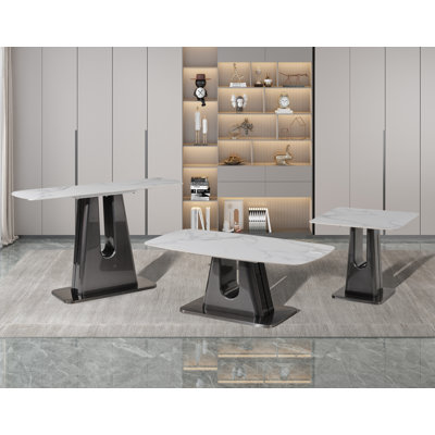 Charvae 120cm Stone Top Console Table