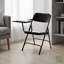 Chaise pliante en métal avec accoudoirs tablette Bernadine, paquet de 2