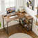 Walbrook Reversible L Shaped Computer Desks, Work Desk with Adjustable Shelves