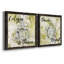 Ensemble de 2 cadres photo sur toile, "Deo"-238603386-238603387