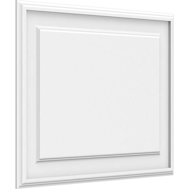 Panneau mural surélevé en PVC blanc Legacy, H 20 po x l 26 po x P 0,63 po