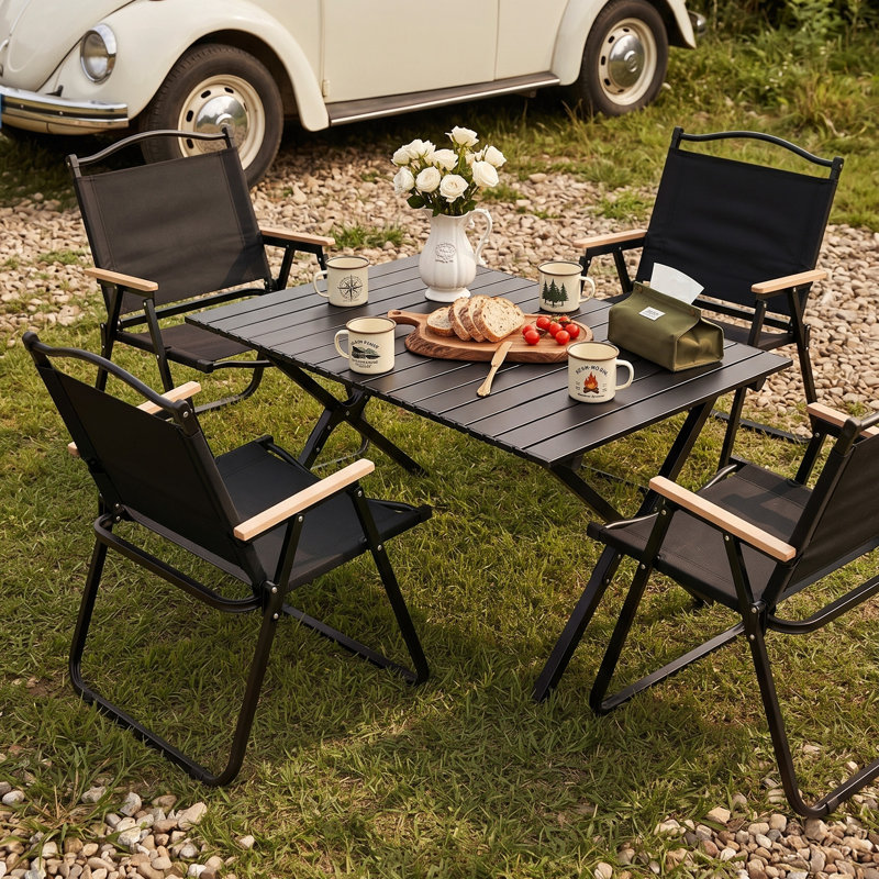 Patio Dining Set with, 43cm H x 90cm W x 60cm D