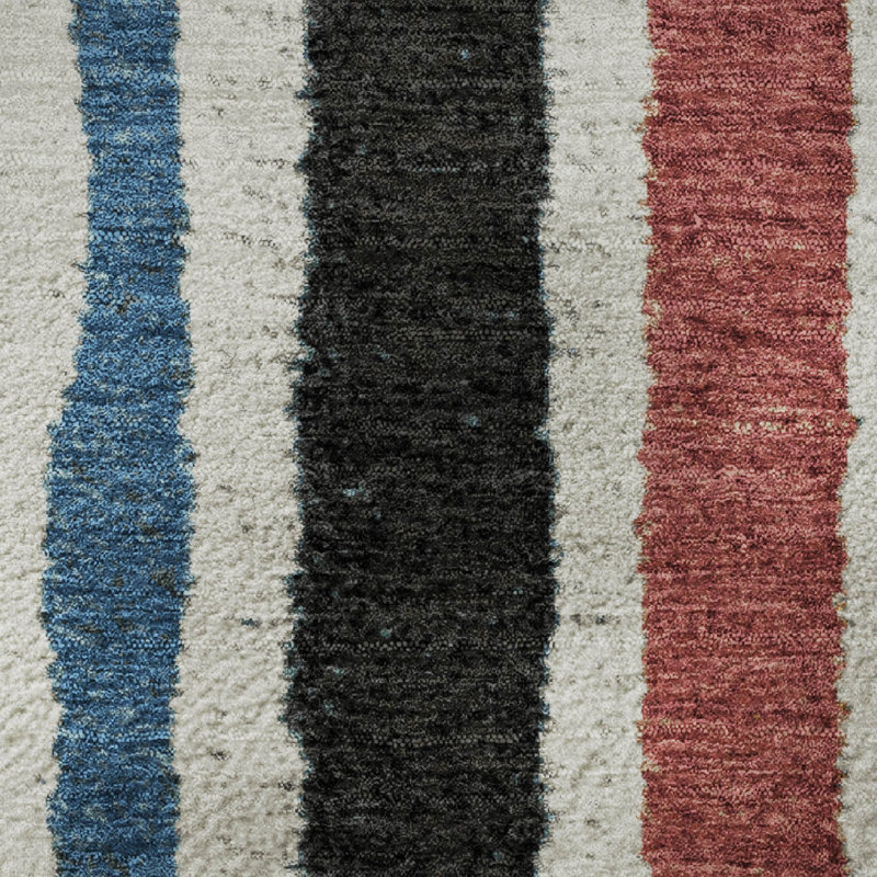 Premium Machine Washable Kemmer AMF1961 Stripes Rug, Rectangle 10' x 14'