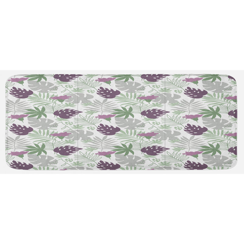 Tapis de cuisine à feuilles
