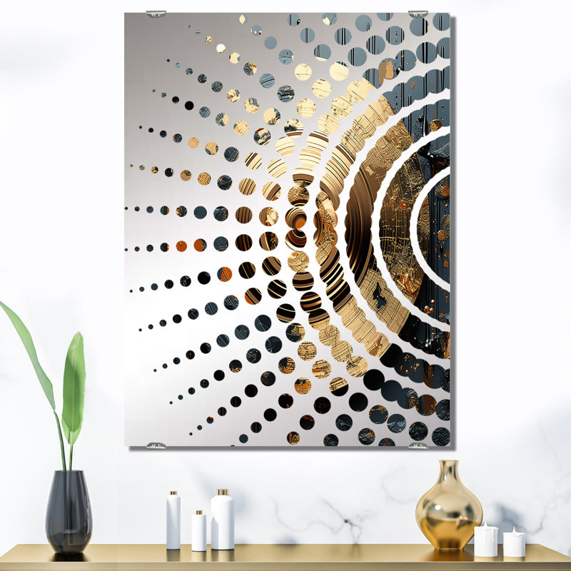 Nere - Décoration murale miroir pour disques vinyles MIR136806, 40 po x 30 po