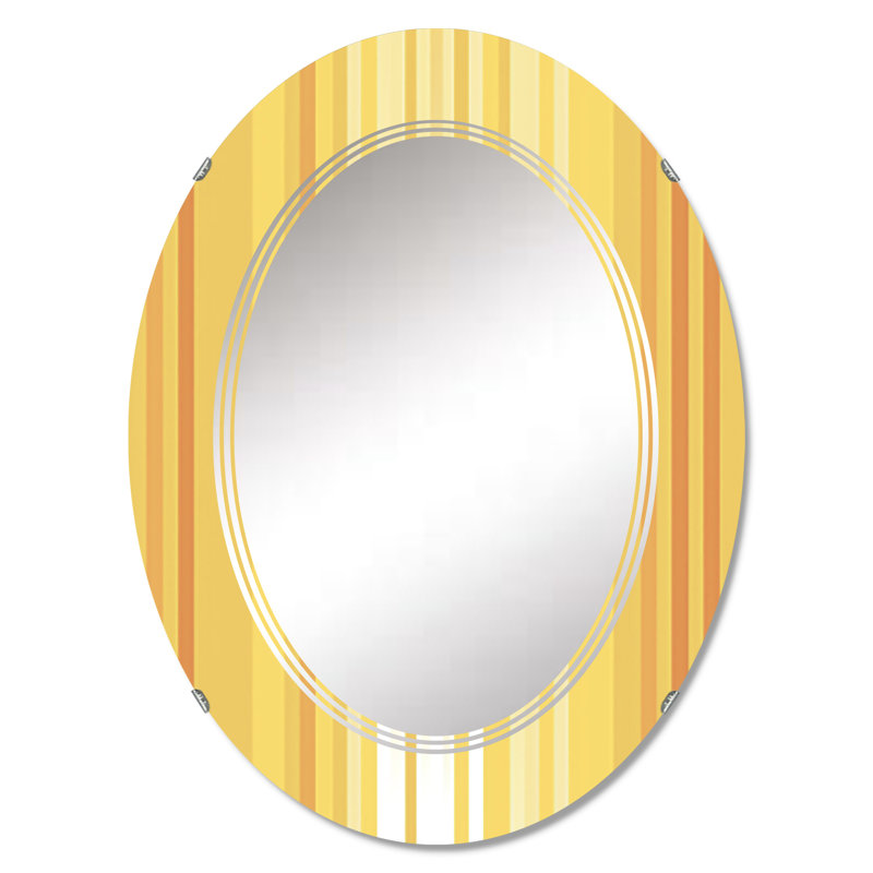 Noyce - Miroir mural moderne ovale, 36 po x 24 po