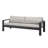 Caputo 84" Aluminum Patio Sofa with Light Gray Cushions