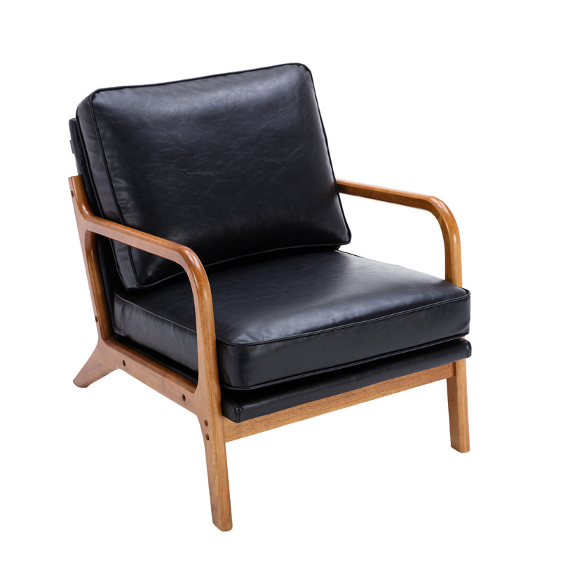 Peddireddy 43.05cm H Upholstered Armchair in Black