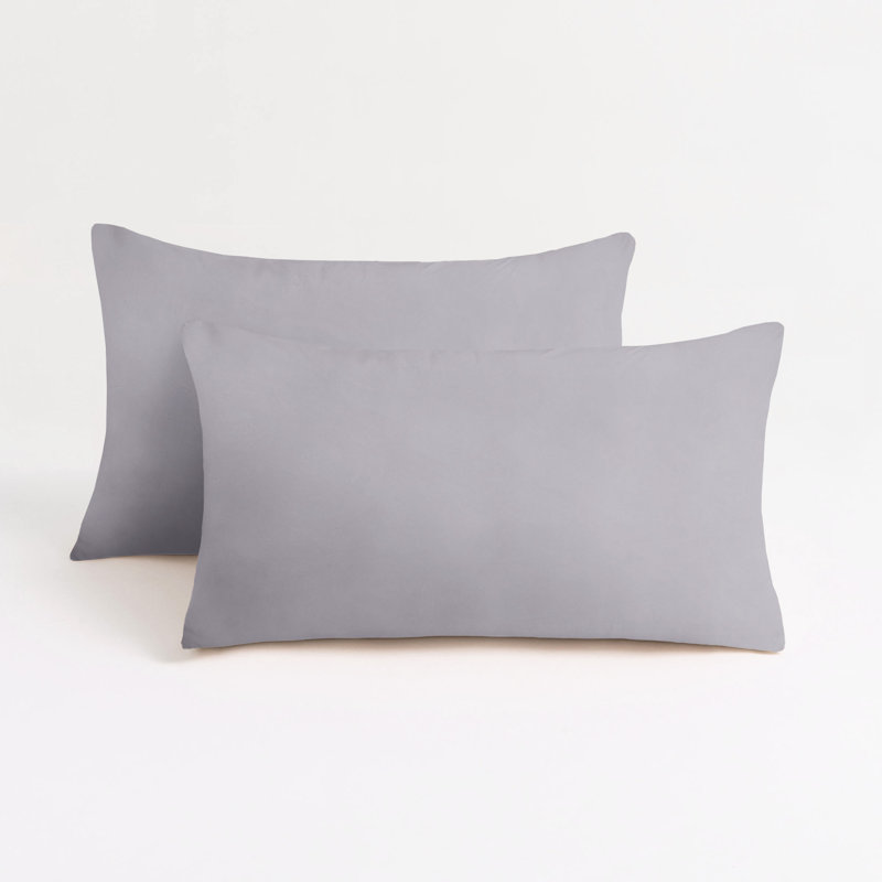 Barossa Design Soft Cooling Pillowcases With Envelope Closure, Bluish Gray, Queen Pillow Case