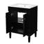 Meuble-lavabo simple, 24 po, planches, lavabo rectangulaire à finition élégante, construction-425453085