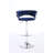 Swivel Bar Stools (2) - Blue Velvet, Metal Base With Reinforced Stability For A Secure Seat Velvet And Height Adjustment Capabilities-117950922