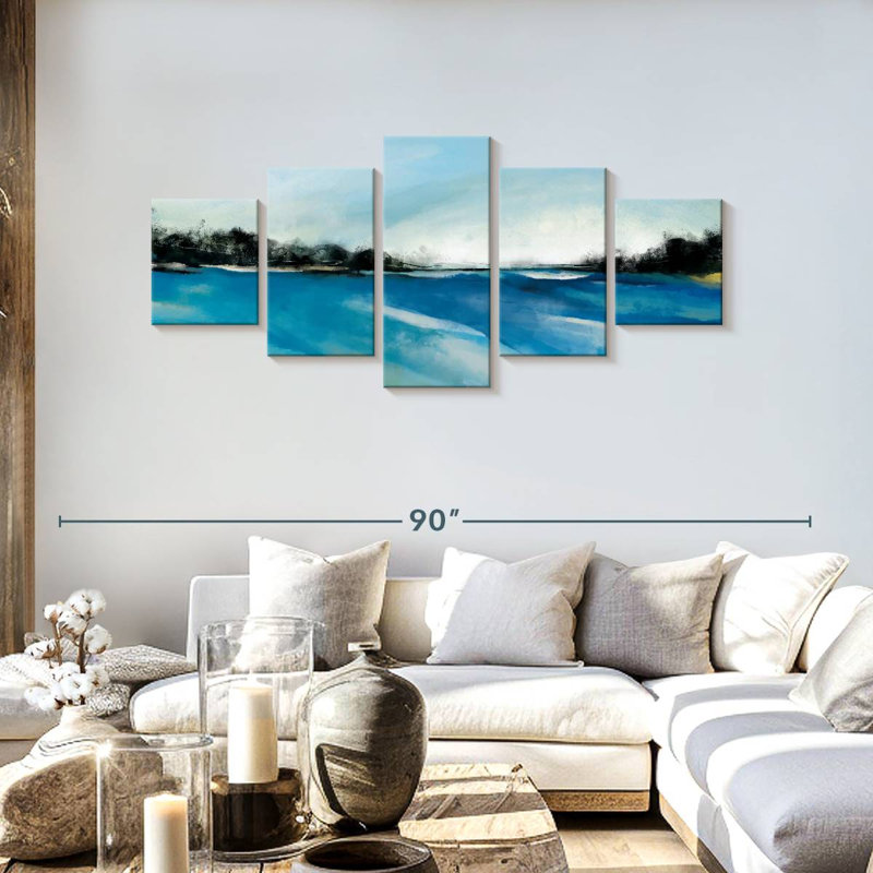 Sea Abstract, 30" H x 68" W