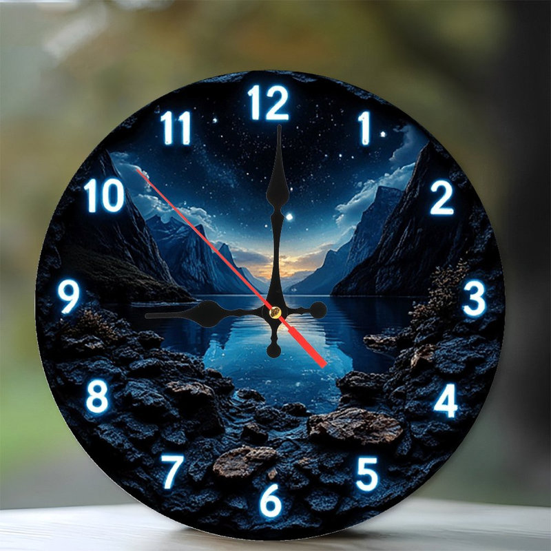 Horloge murale Mountain Lake