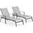 Wrenn Outdoor Metal Chaise Lounge Set