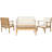 Chatelet 4 - Person Patio Conversation Set with Cushions-728023703
