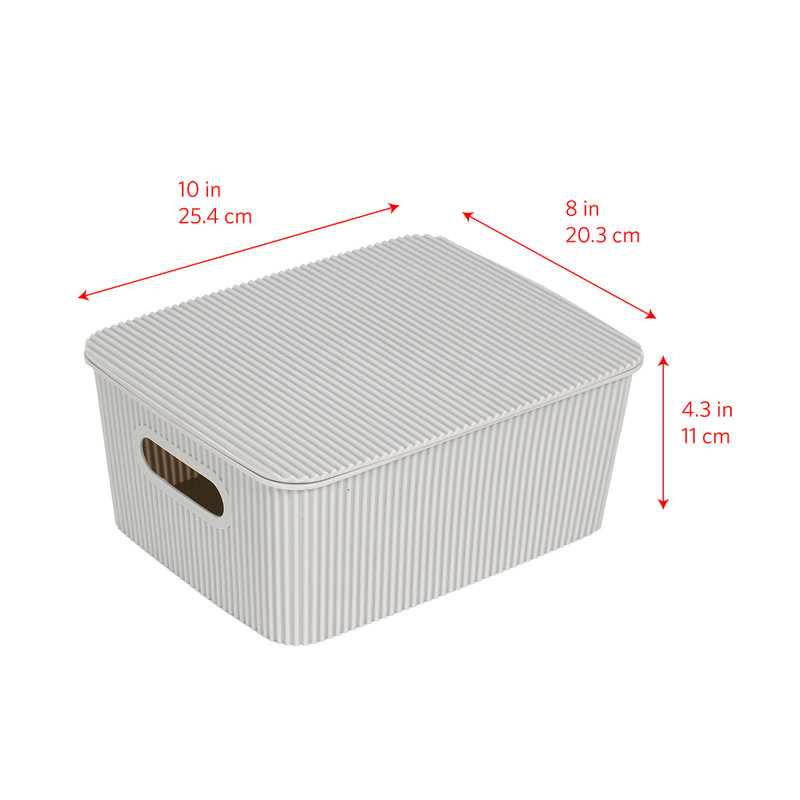 GLAD Storage Bins, Grey