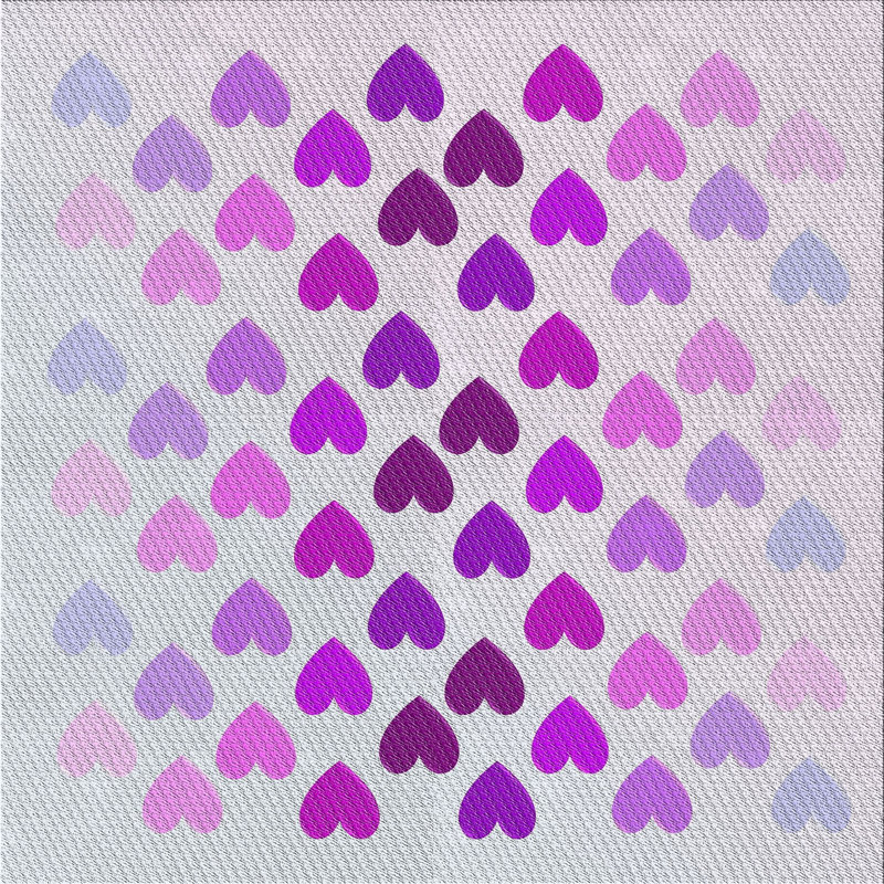 Tapis mauve Duluth, Carré 8 pi